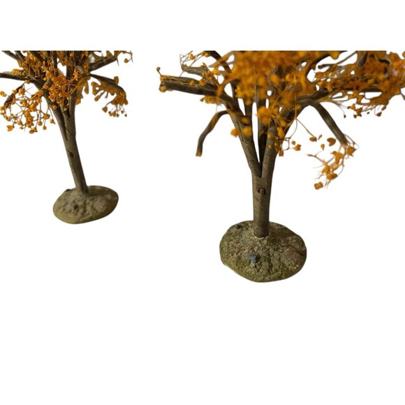 Lemax Village 2000 Autumn Oak set 2 Fall Halloween Trees Christmas 04505a 5” - Picture 5 of 5